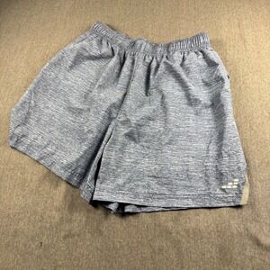 BCG Mens Running Shorts Blue Space Dye Heather Athletic Gym Training Size M